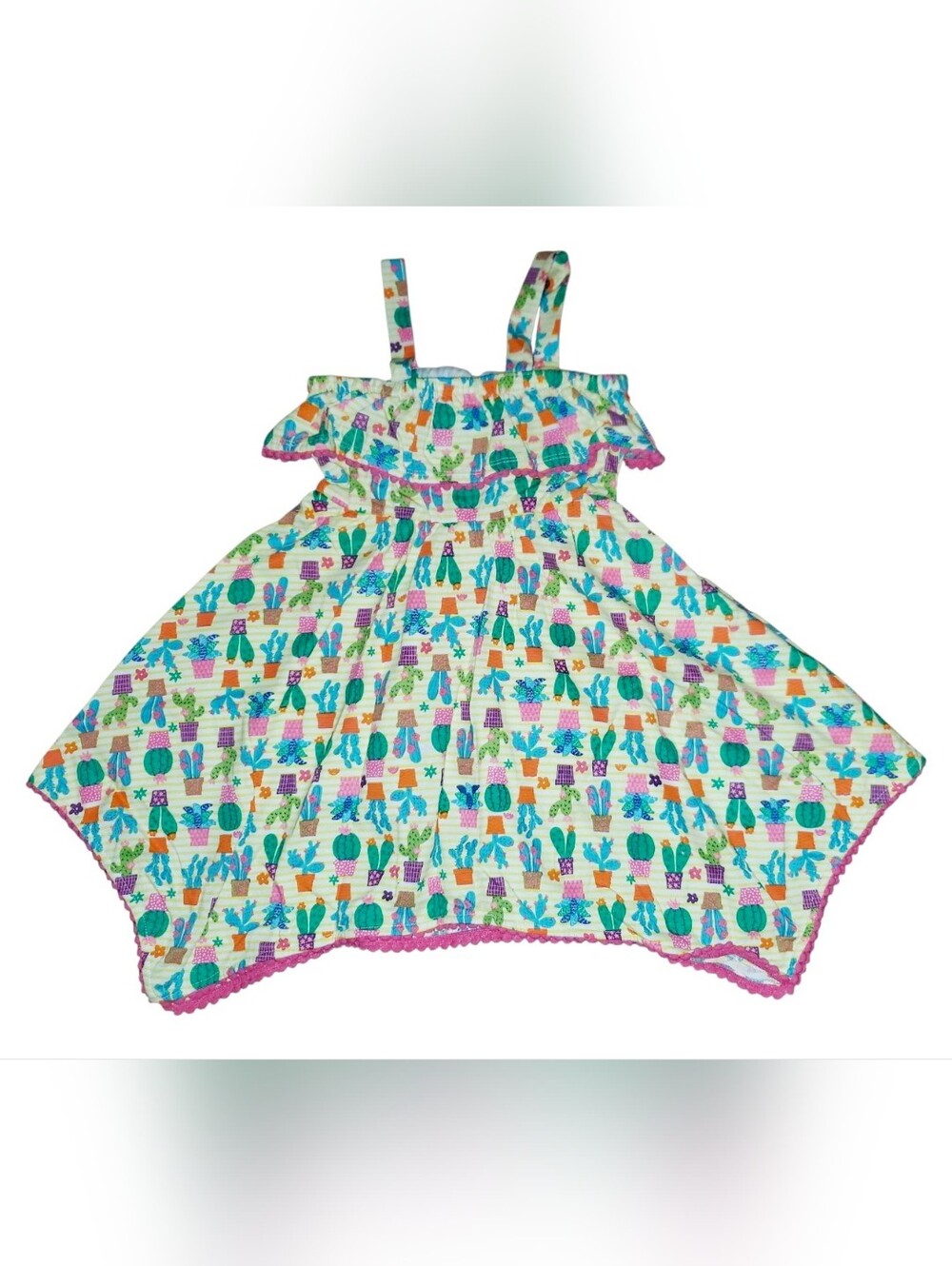Sweet Heart Rose Multicolor Pastel Dress with Bright Accents NWT Size: 5